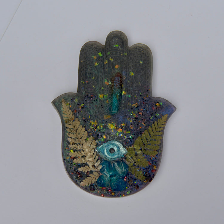 Crystal Hamsa Incense Holder
