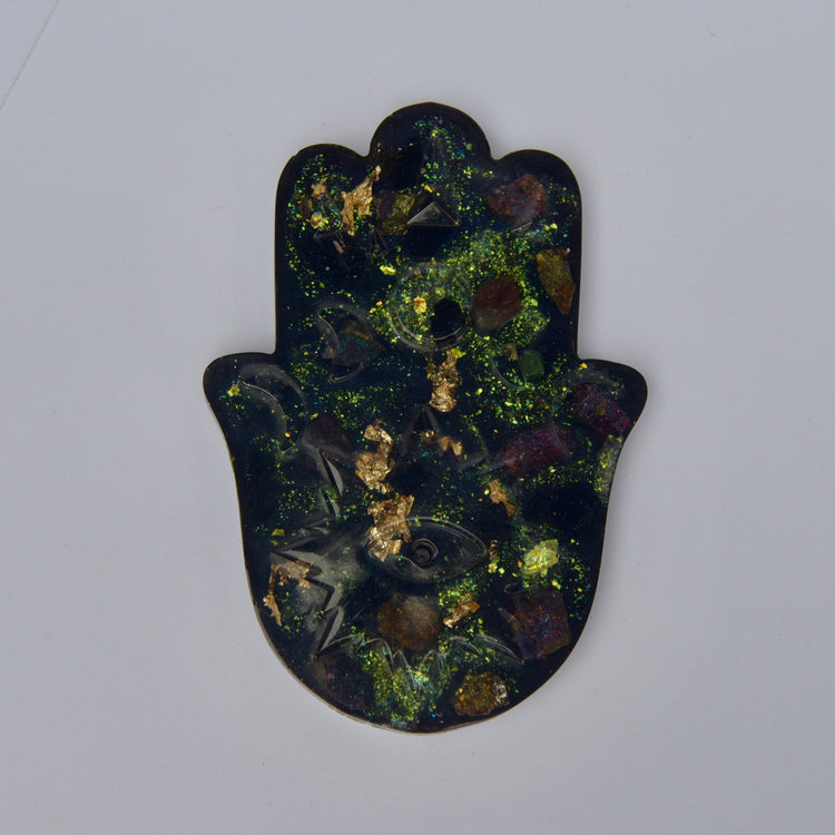 Crystal Hamsa Incense Holder