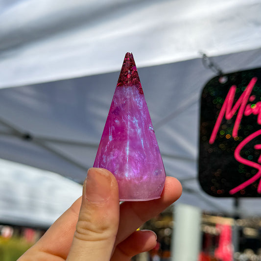 Iridescent Purple Ring Holder