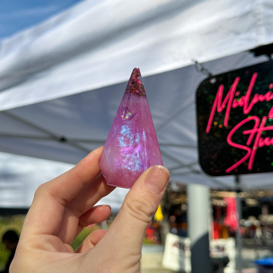 Iridescent Purple Ring Holder