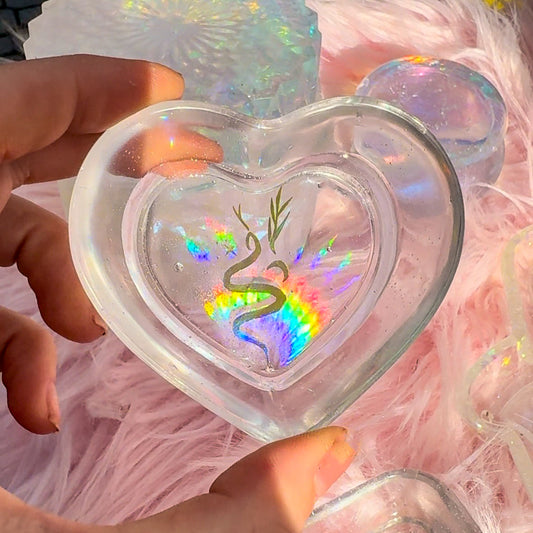 Iridescent Snake Heart Dish