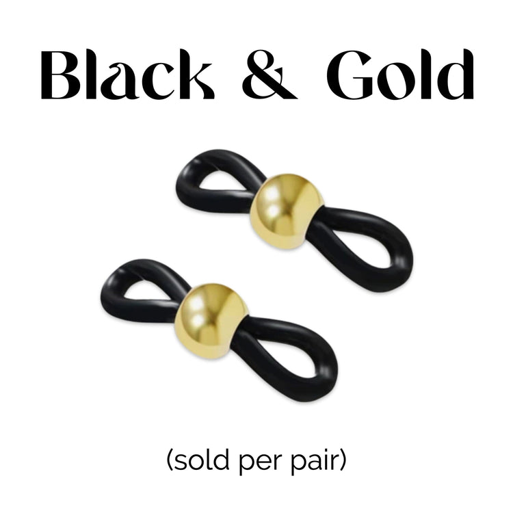 Adjustable Rubber Eyeglass Holders - Midnight Studio Rubber Eyeglass loops