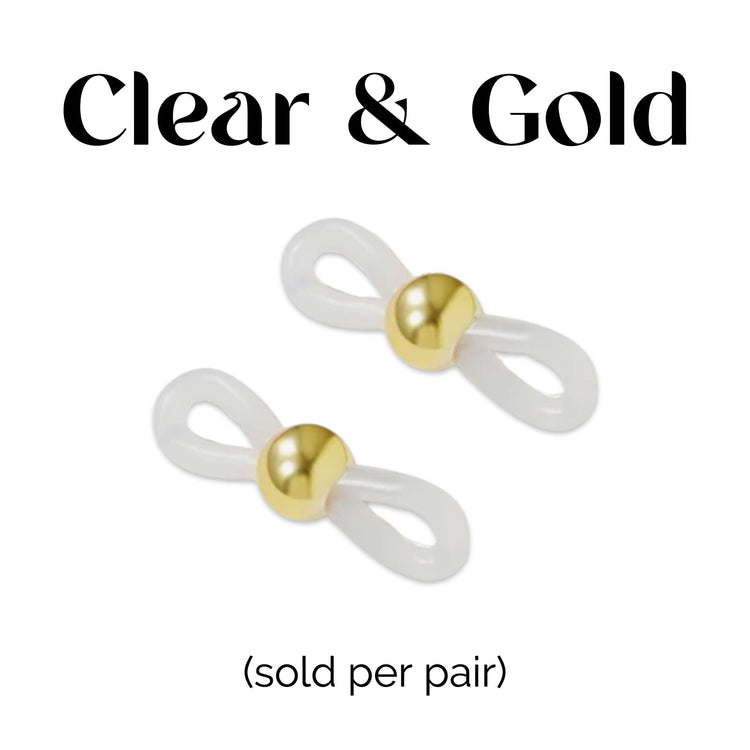 Adjustable Rubber Eyeglass Holders - Midnight Studio Rubber Eyeglass loops