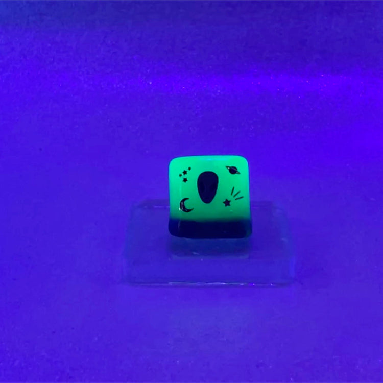 Chunky "Alien Y2K" Resin Ring - Midnight Studio Rings