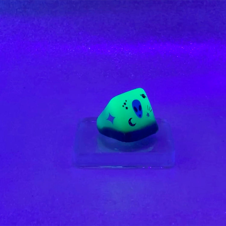 Chunky "Alien Y2K" Resin Ring - Midnight Studio Rings