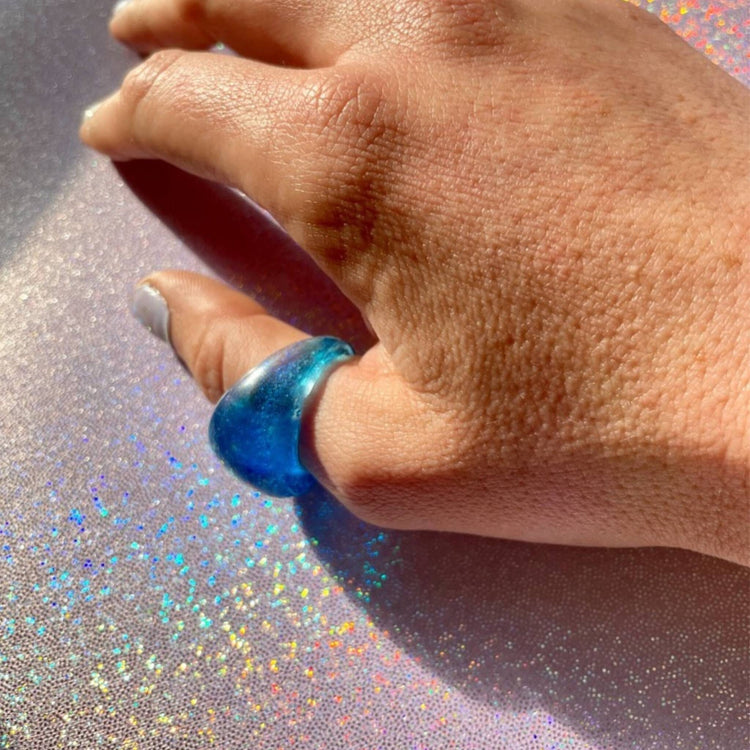 CHUNKY BUBBLE SOLIDARITY RINGS (2 Styles) - Midnight Studio Rings