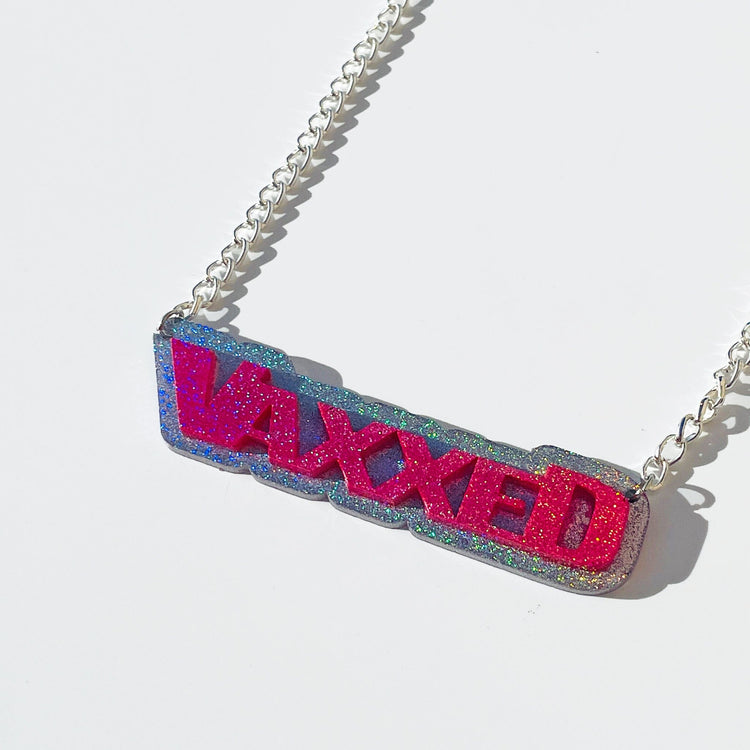 CUSTOM "Retro" VAXXED Necklace - Midnight Studio Necklaces