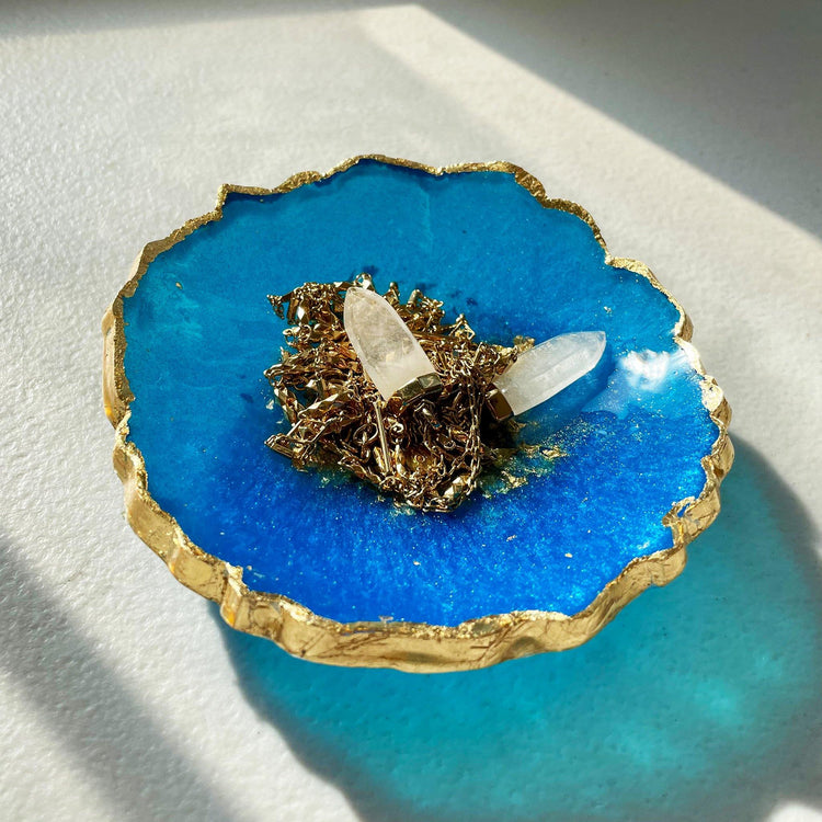 GEODE DISH - Midnight Studio Blue Decorative Bowls