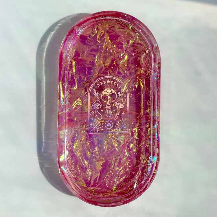 Holographic Magic Shroom Trays Tray Midnight Studio Magenta to Yellow (Changes color at 86F)