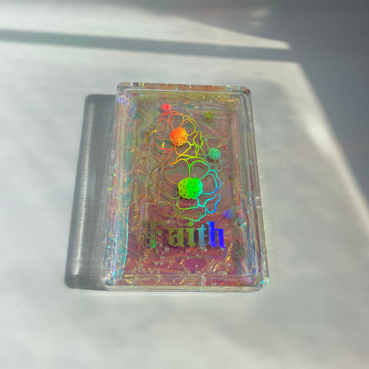 Holographic Tarot Card Trays Tray Midnight Studio Faith