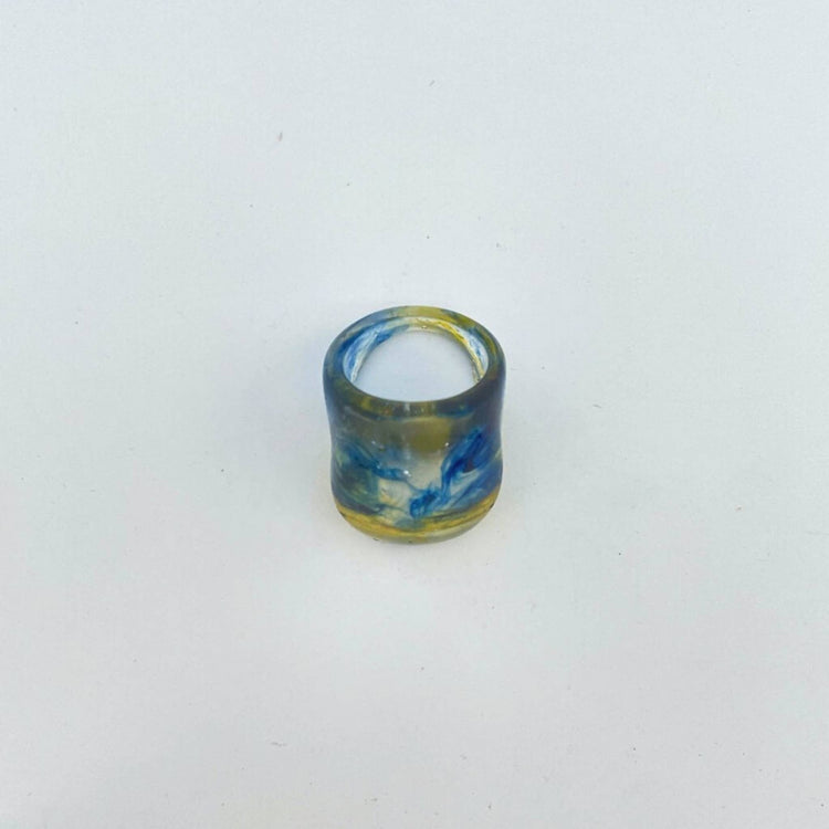 LONG FINGER CHUNKY SOLIDARITY RING - Midnight Studio Rings