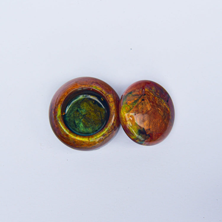 Mini Tortoiseshell Jar Container Midnight Studio