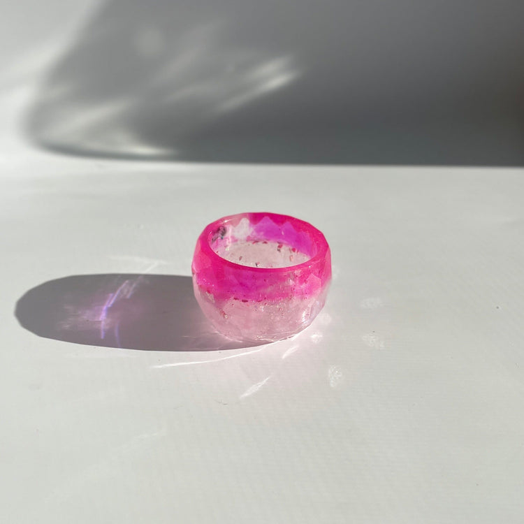 Mini Trinket Bowls bowl Midnight Studio Hot Pink & Light Pink (Glow in the Dark) S