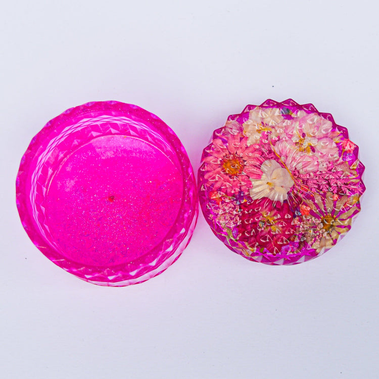 Pink Crystal Storage Jar Container Midnight Studio