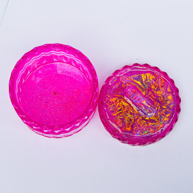 Pink Crystal Storage Jar Container Midnight Studio