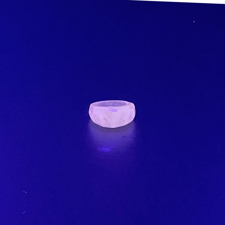 Pink & Opal *Glow in the Dark* Faceted Resin Ring - Midnight Studio Rings