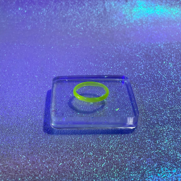 Thin Stacking Rings - Midnight Studio Neon Yellow / 7 Rings