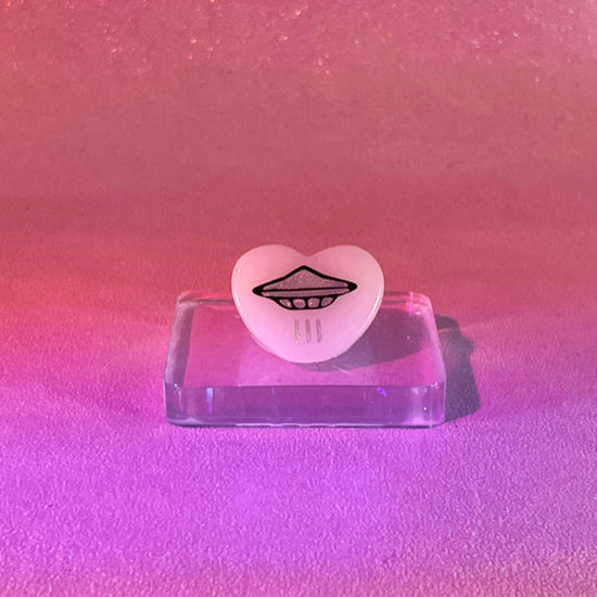 UFO Chunky Heart Ring - Midnight Studio Rings