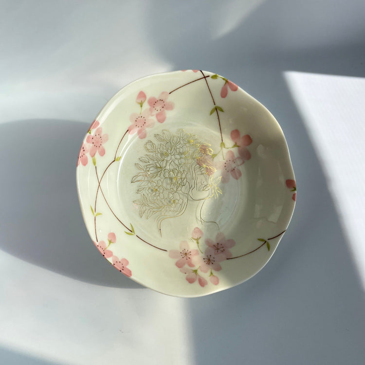 Upcycled Vintage China plate Midnight Studio