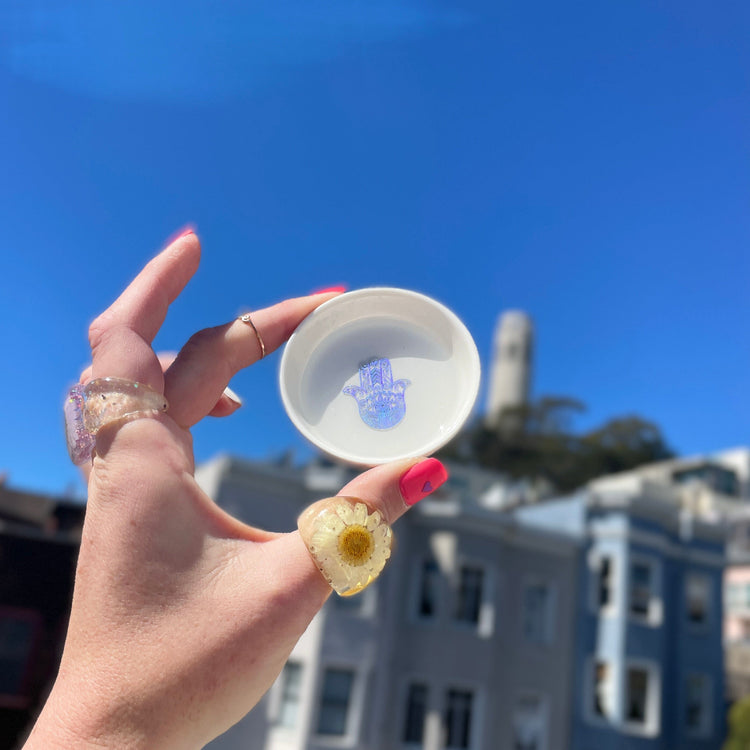 Upcycled Vintage China plate Midnight Studio