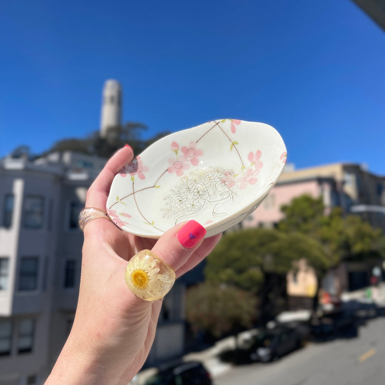 Upcycled Vintage China plate Midnight Studio