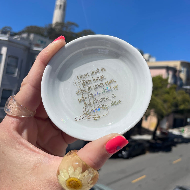 Upcycled Vintage China plate Midnight Studio