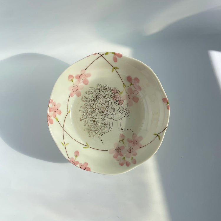 Upcycled Vintage China plate Midnight Studio