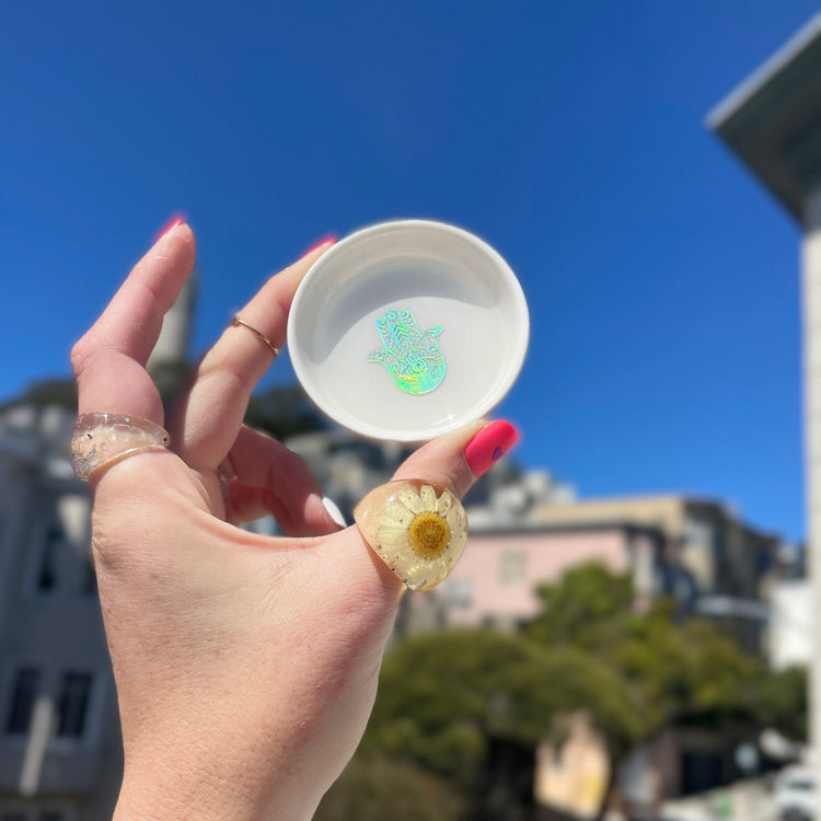 Upcycled Vintage China plate Midnight Studio