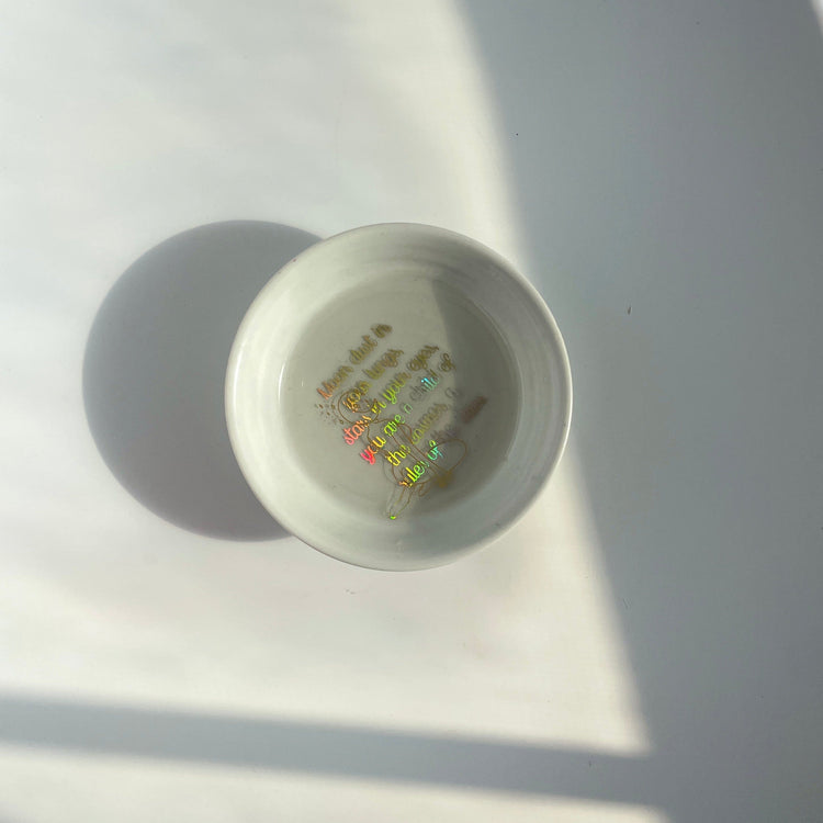 Upcycled Vintage China plate Midnight Studio