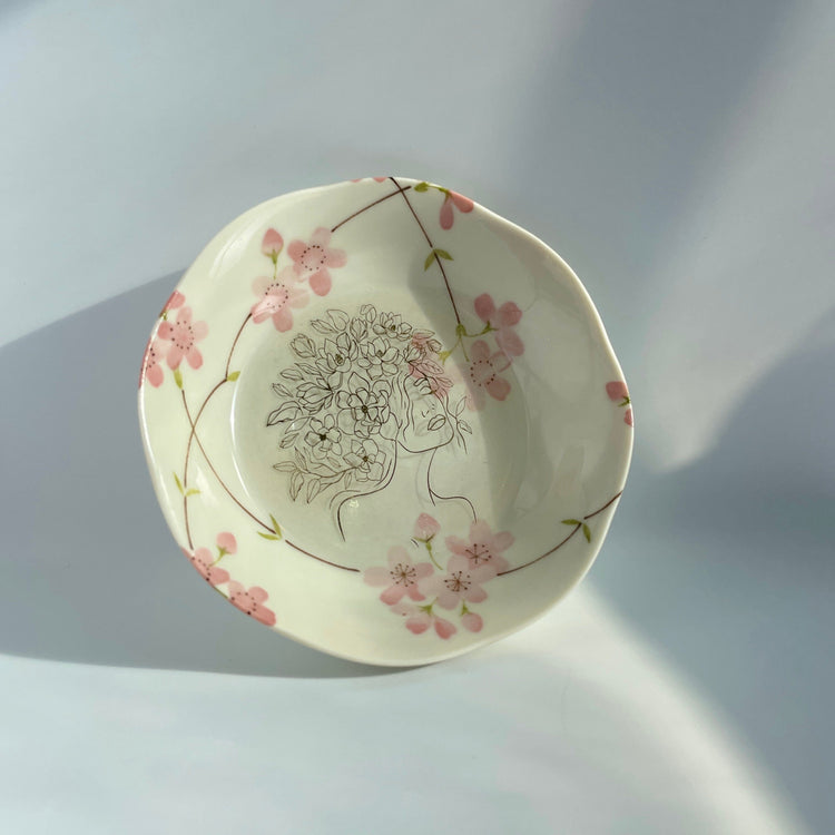 Upcycled Vintage China plate Midnight Studio