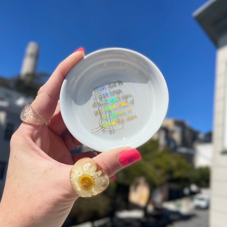 Upcycled Vintage China plate Midnight Studio