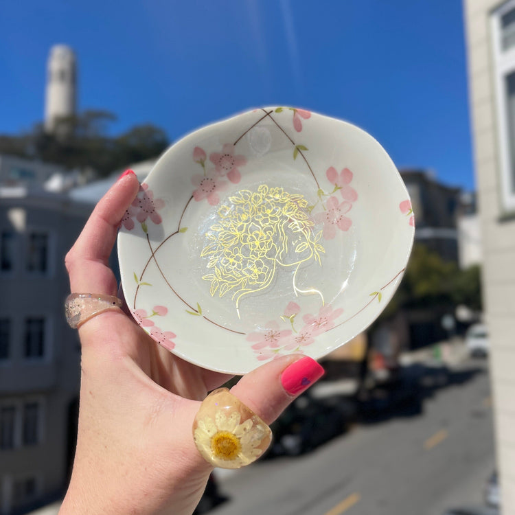 Upcycled Vintage China plate Midnight Studio