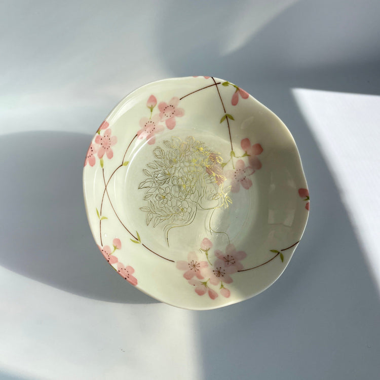 Upcycled Vintage China plate Midnight Studio