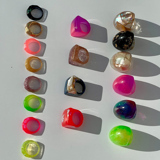 CHUNKY RESIN RINGS