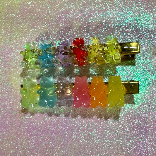 Rainbow Gummy Bear Clips