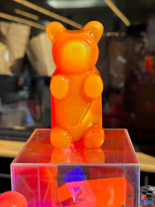Orange & Yellow Glow in the Dark Gummy Bear Lamp