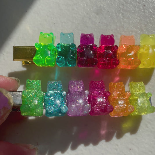 Rainbow Gummy Bear Clips