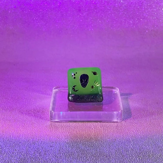 Chunky "Alien Y2K" Resin Ring - Midnight Studio Rings