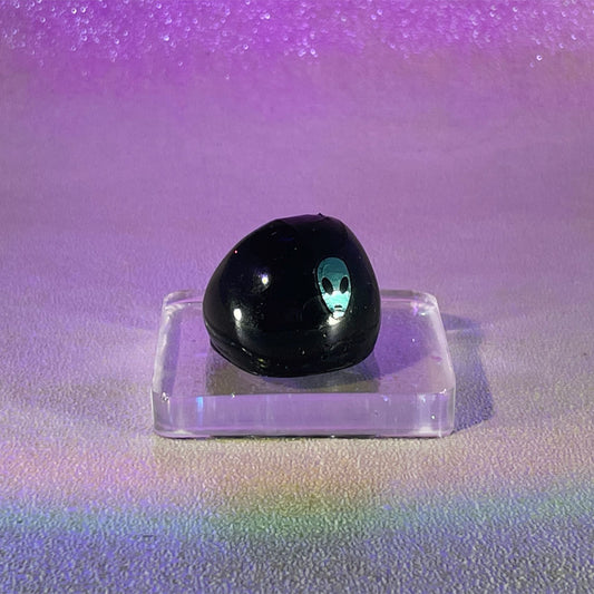 Chunky Black "Alien" Resin Ring - Midnight Studio Rings