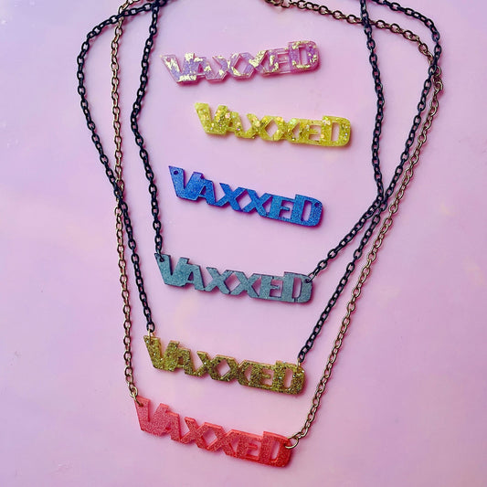 "Classy" VAXXED Necklace *Retiring Style* LAST CHANCE - Midnight Studio Necklaces