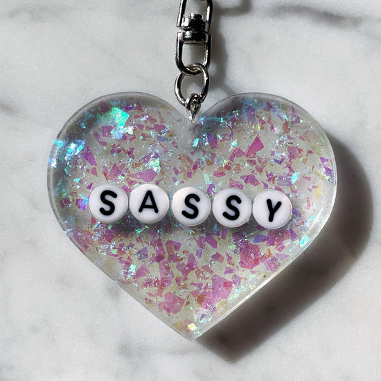 Heart Keychains - Midnight Studio Sassy Keychains