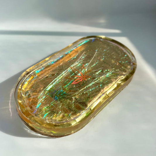 Holographic Gold Tray Tray Midnight Studio 