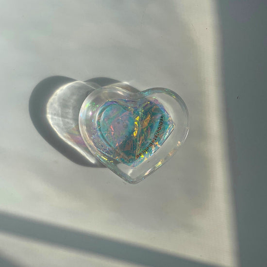 Iridescent Holographic Heart Dish - Midnight Studio Decorative Bowls