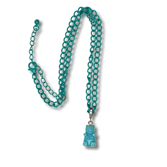 Mykonos Gummy Bear Pave Crystal Necklace - Midnight Studio Necklace