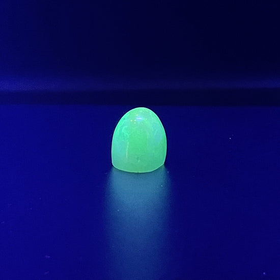 Neon Lemon Lime Chunky Oval Ring - Midnight Studio Rings