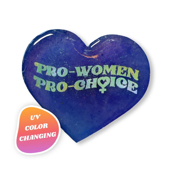 Pro Choice Hearts - Pin, Magnet, or Keychain - Midnight Studio Keychains