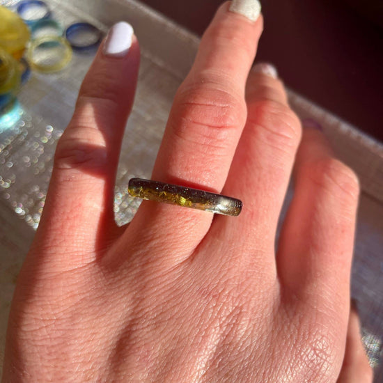 THIN CRESCENT SOLIDARITY RINGS (3 Styles) - Midnight Studio Rings