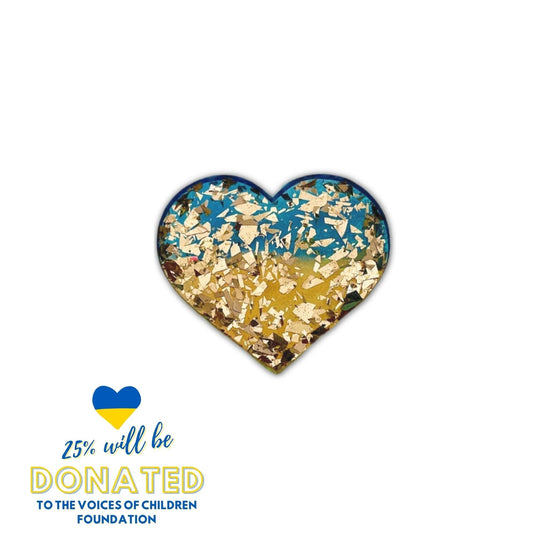 UKRAINE SOLIDARITY HEARTS (Proceeds Donated to Charity) - Midnight Studio Solidarity Heart